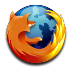 回転する Firefox ロゴ(APNG)