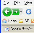 Firefox 3: Home ボタン(ブックマークツールバー)