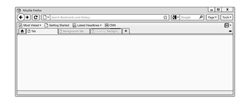 Firefox 3.7 Wireframe Firefox 3.7 Wireframe