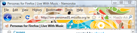 Namoroka with a lightweight theme Namoroka with a lightweight theme